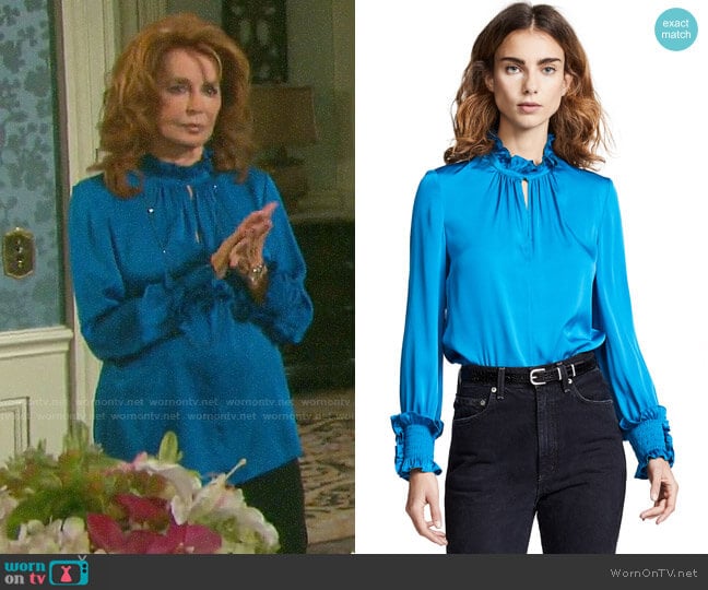 Kobi Halperin Lexi Blouse worn by Maggie Horton (Suzanne Rogers) on Days of our Lives