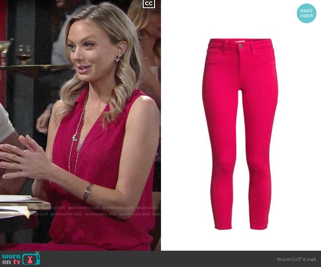 L'Agence Margot Jeans worn by Abby Newman (Melissa Ordway) on The Young and the Restless