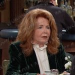 Maggie’s green velvet blazer on Days of our Lives