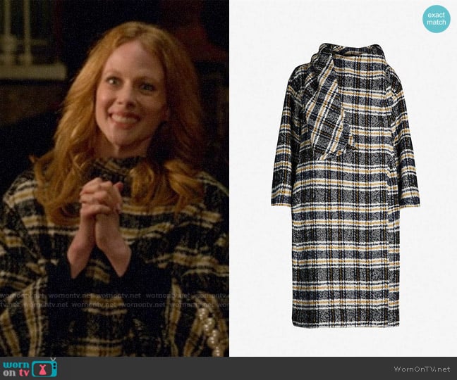 Maje Giolina Coat worn by Gemma (Zoe Boyle) on Four Weddings and a Funeral