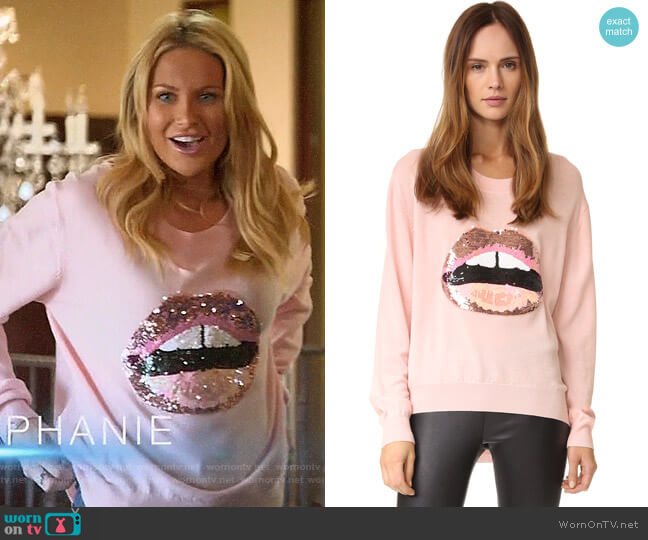 WornOnTV: Stephanie’s pink sequin lips sweater on The Hills New ...