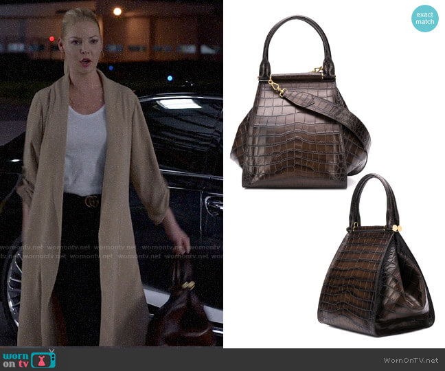 Max Mara Crocodile Effect Tote worn by Samantha Wheeler (Katherine Heigl) on Suits