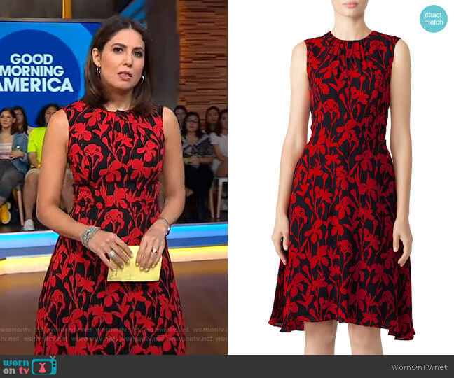 WornOnTV: Cecilia’s black and red floral dress on Good Morning America ...