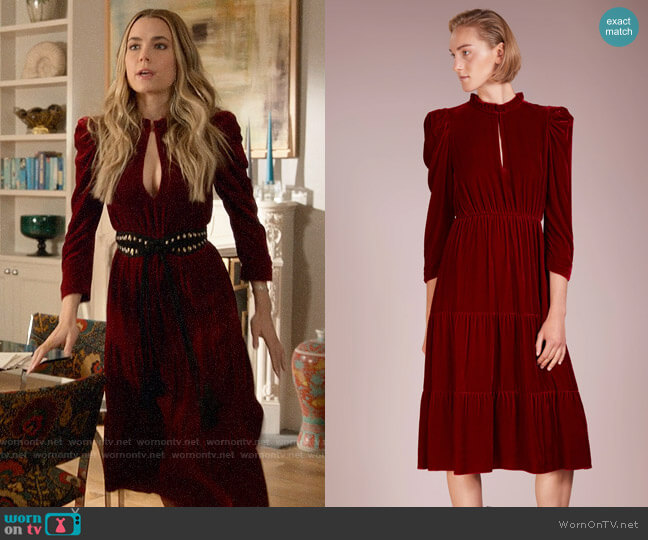 Ulla Johnson Bunny Dress worn by Ainsley Howard (Rebecca Rittenhouse) on Four Weddings and a Funeral