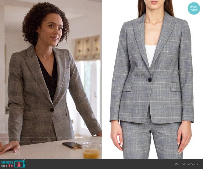 Reiss Joss Blazer worn by Maya (Nathalie Emmanuel) on Four Weddings and a Funeral