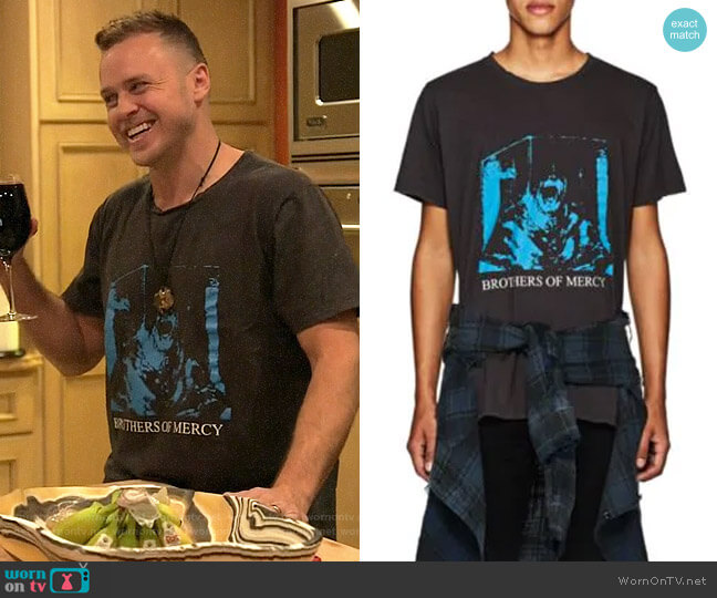 Rhude Brothers Of Mercy T-shirt worn by Spencer Pratt  on The Hills New Beginnings