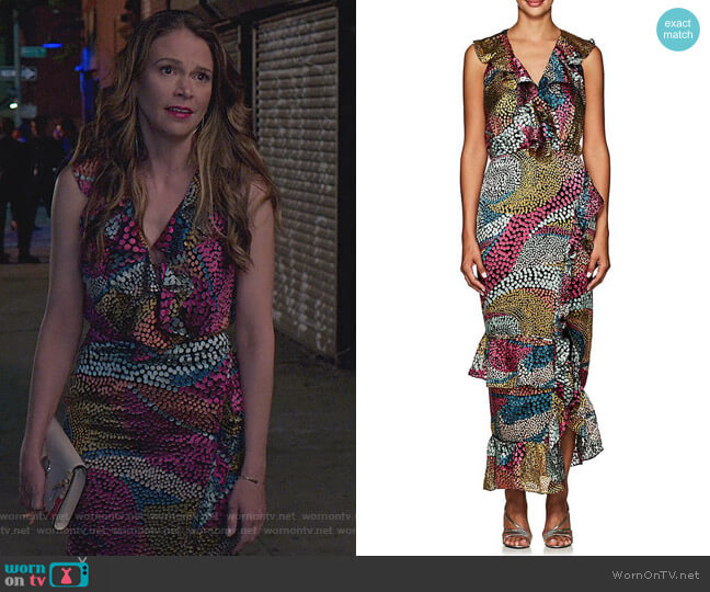 Anita Dot Devore Dress by Saloni worn by Liza Miller (Sutton Foster) on Younger