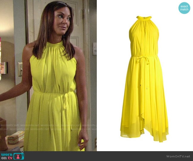 Saloni Iris Dress worn by Celeste Rosales (Eva LaRue) on The Young and the Restless