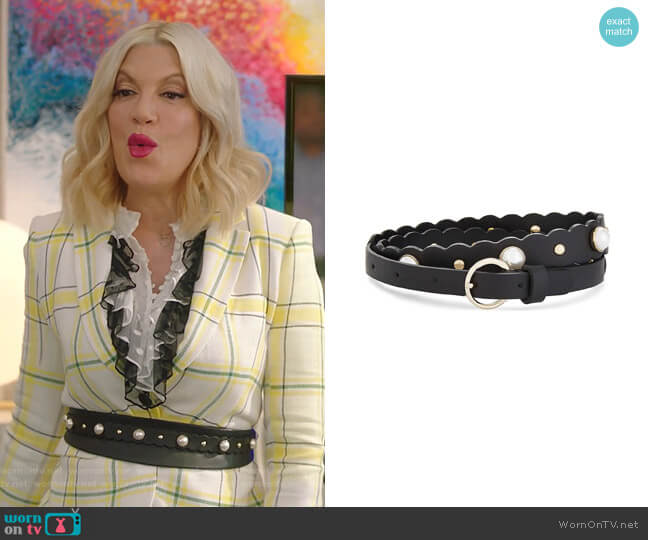 Cora Belt by Sandro worn by Tori Spelling (Tori Spelling) on BH90210