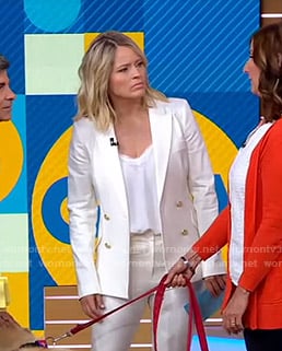 Sara’s white blazer on Good Morning America