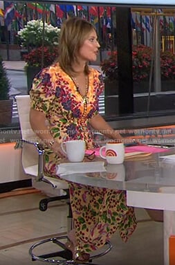 Savannah’s yellow floral dress on Today