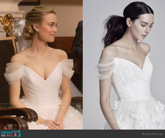 Suzanne Neville Wedding Gown worn by Ainsley Howard (Rebecca Rittenhouse) on Four Weddings and a Funeral