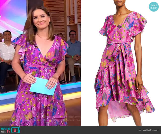 Dita Dress by Tanya Taylor worn by Rebecca Jarvis on Good Morning America