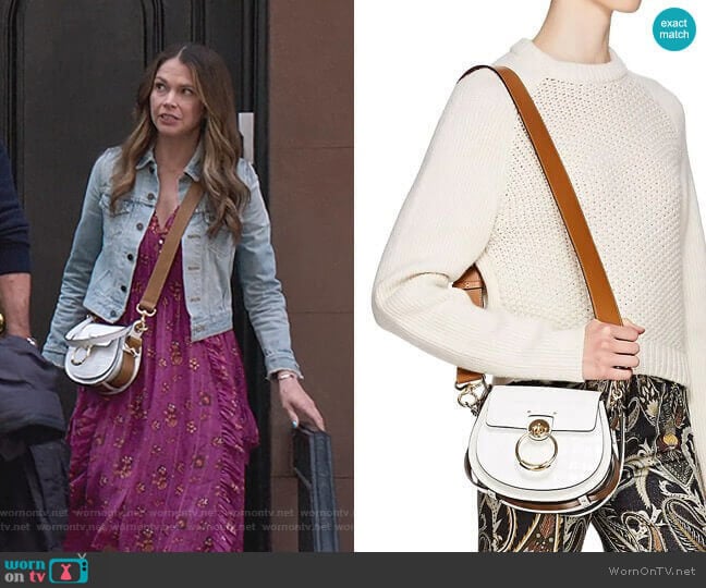 Tess Leather Shoulder Bag by Chloe worn by Liza Miller (Sutton Foster) on Younger