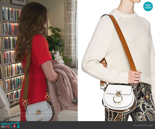 Tess Leather Shoulder Bag by Chloe  worn by Liza Miller (Sutton Foster) on Younger