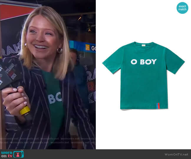 The Modern O BOY Tee by Kule worn by Sara Haines on Good Morning America