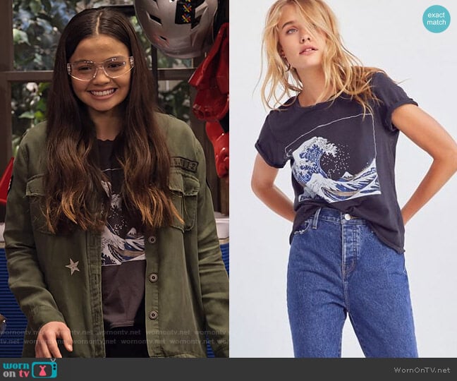 Nick’s wave print tee on No Good Nick