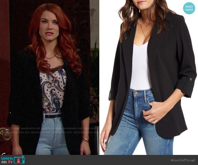 Vero Moda Cissy Blazer worn by Sally Spectra (Courtney Hope) on The Bold and the Beautiful