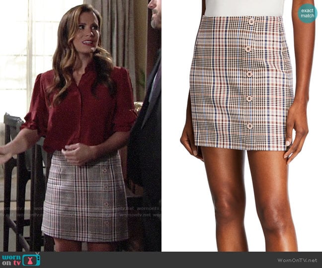 Veronica Beard Fitler Skirt worn by Chelsea Lawson (Melissa Claire Egan) on The Young and the Restless