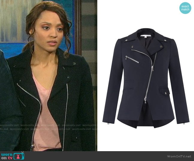 Veronica Beard Scuba Hadley Jacket worn by Lani Price (Sal Stowers) on Days of our Lives