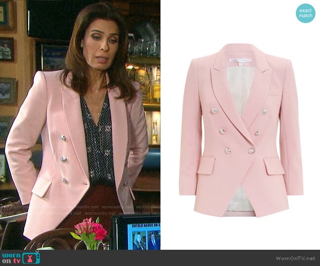 Veronica Beard Empire Blazer worn by Hope Williams (Kristian Alfonso) on Days of our Lives