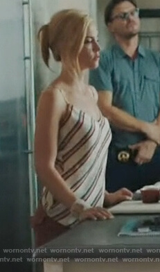 Kelly Anne's striped cami on Queen of the South