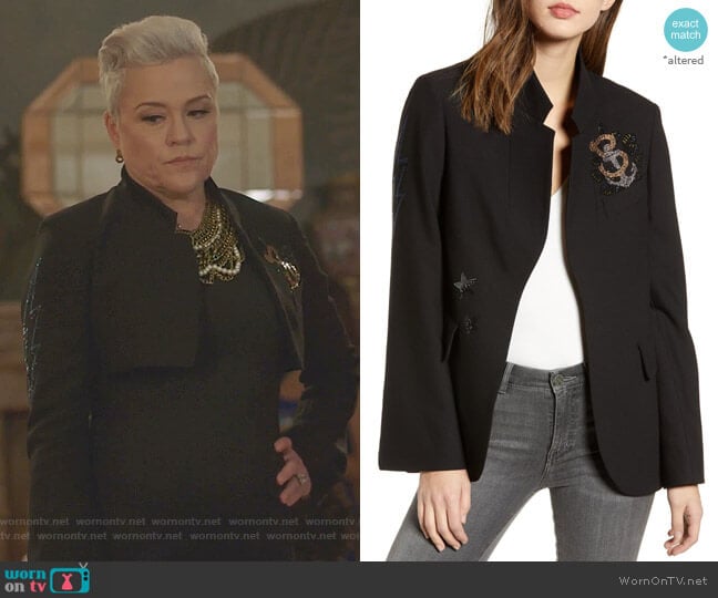 Embellished Jacket by Zadig & Voltaire worn by Christine Elise (Christine Elise) on BH90210