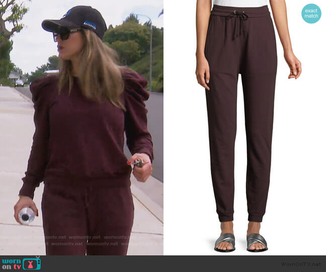 Damien Drawstring Jogger Sweatpants by A.L.C. worn by Kelly Dodd  on The Real Housewives of Orange County
