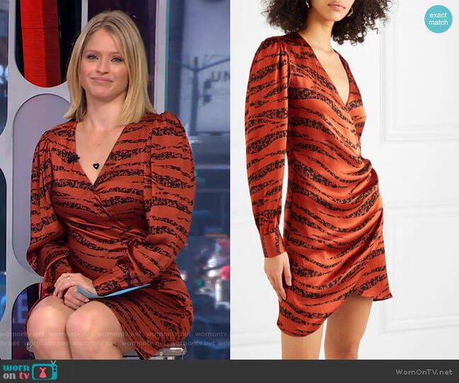 Penelope Minidress by Anine Bing worn by Sara Haines on Good Morning America