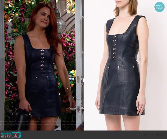 WornOnTV: Sally’s leather hook dress on The Bold and the Beautiful ...
