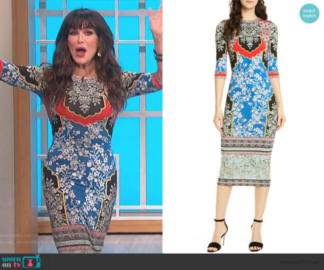 Delora Dress by Alice + Olivia worn by Marie Osmond on The Talk