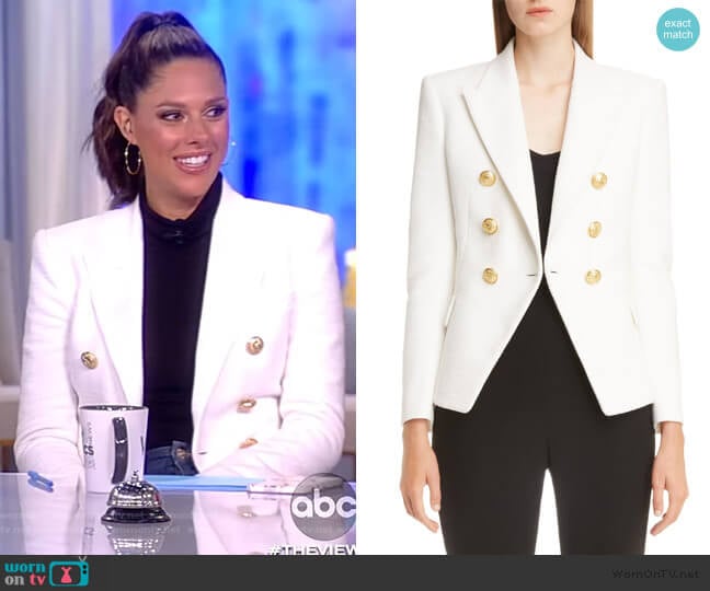 WornOnTV: Abby’s white double breasted blazer on The View | Abby ...