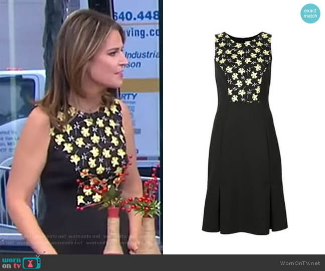 Floral Panel Dress by Carolina Herrera worn by Savannah Guthrie on Today