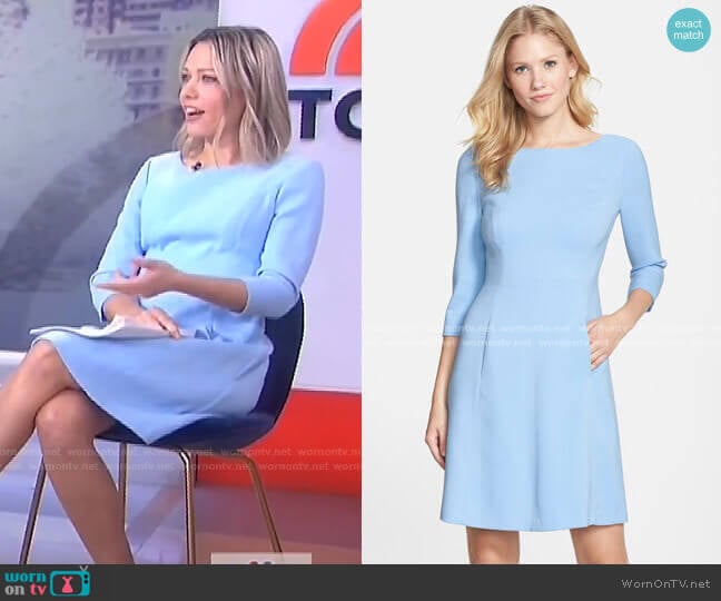 Crepe A-Line Dress by Vince Camuto worn by Dylan Dreyer on Today