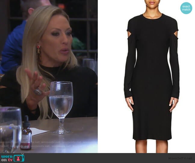 Cutout Sheeth Dress by Derek Lam worn by Braunwyn Windham-Burke on The Real Housewives of Orange County