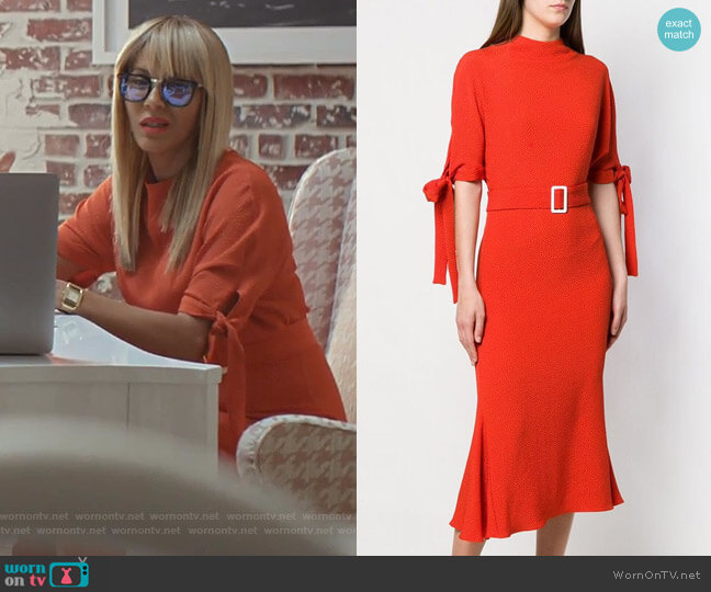 Belted Dress by Edeline Lee worn by Giselle (Nicole Ari Parker) on Empire