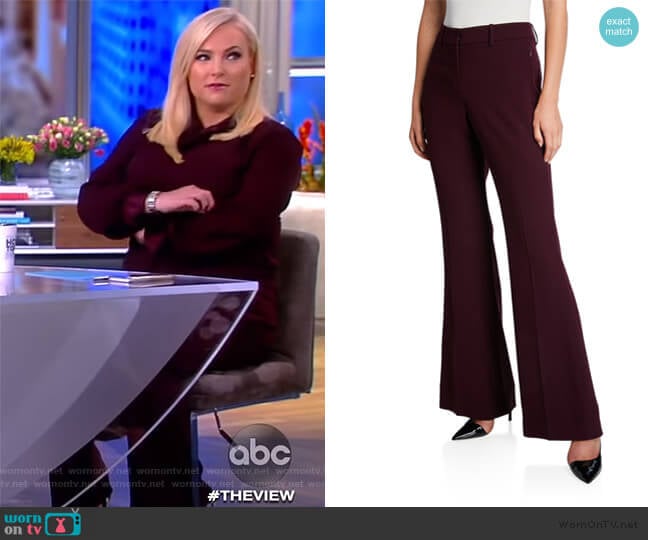 Anna Flared-Leg Pants by Elie Tahari worn by Meghan McCain on The View