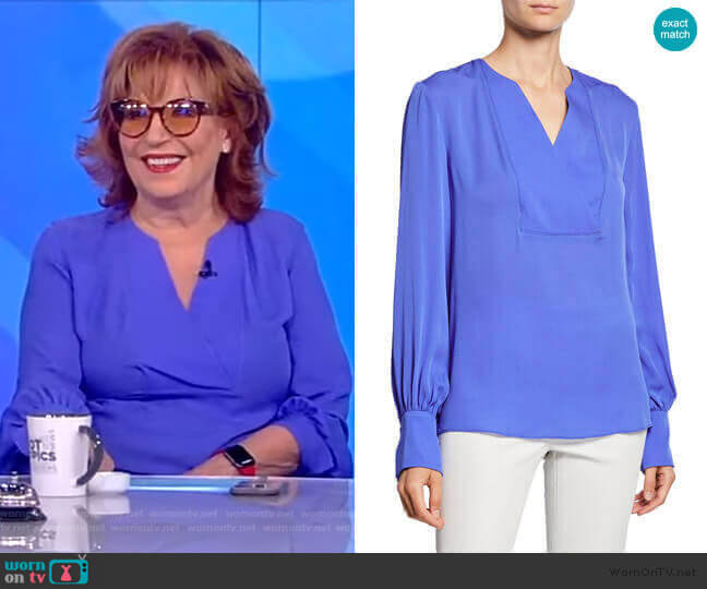 WornOnTV: Joy’s blue v-neck blouse on The View | Joy Behar | Clothes ...