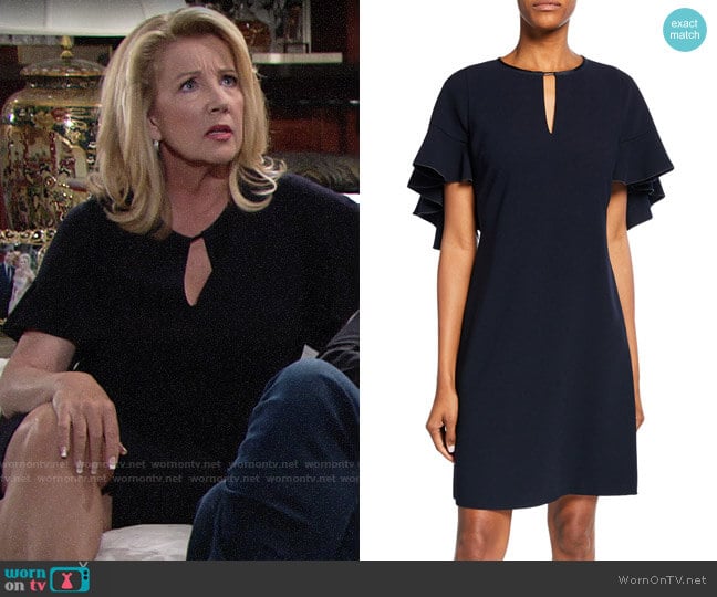 Elie Tahari Theodore Dress worn by Nikki Reed Newman (Melody Thomas-Scott) on The Young and the Restless