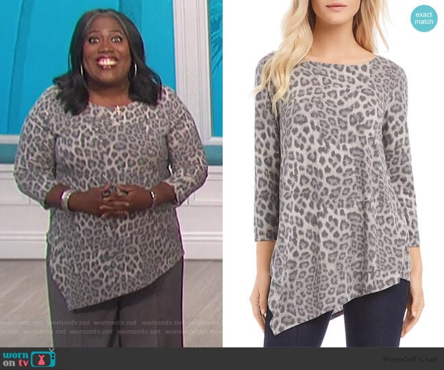 Leopard Crisscross-Back Top by Karen Kane worn by Sheryl Underwood on The Talk