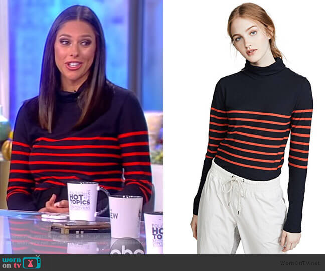 The Tissue Turtleneck by Kule worn by Abby Huntsman on The View