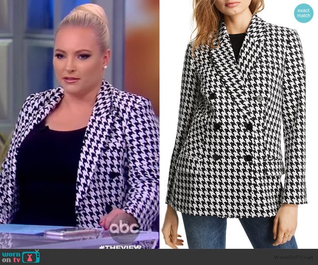 Olivia Houndstooth Blazer by Lini worn by Meghan McCain on The View