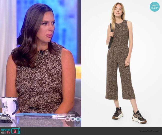 Mini Leopard Jumpsuit by Michael Michael Kors worn by Abby Huntsman on The View