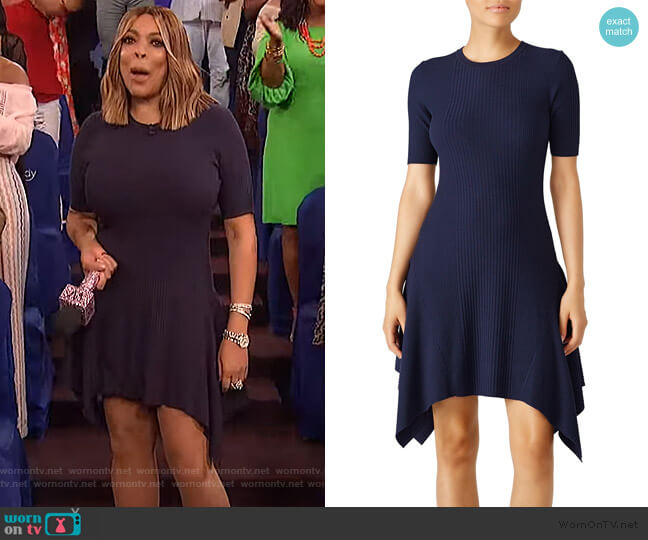 WornOnTV: Wendy’s navy ribbed dress on The Wendy Williams Show | Wendy ...