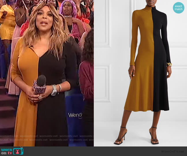 WornOnTV: Wendy’s two tone dress on The Wendy Williams Show | Wendy ...