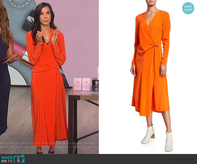 Odette Dress by Rag and Bone worn by Lisa Ling on The Talk