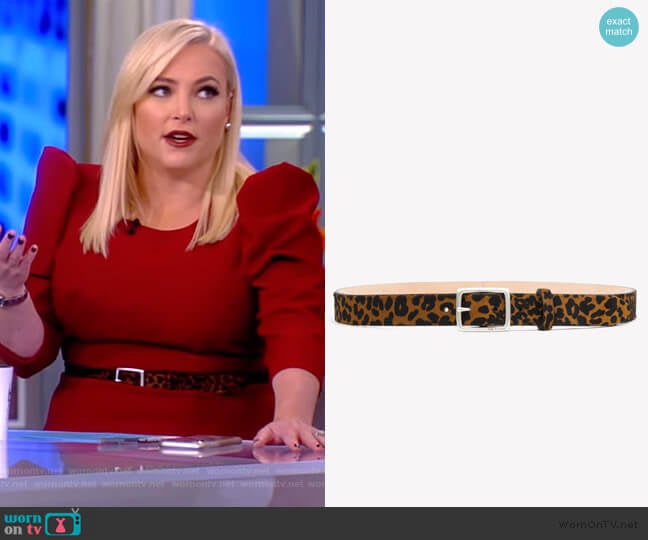 Boyfriend Belt by Rag and Bone worn by Meghan McCain on The View