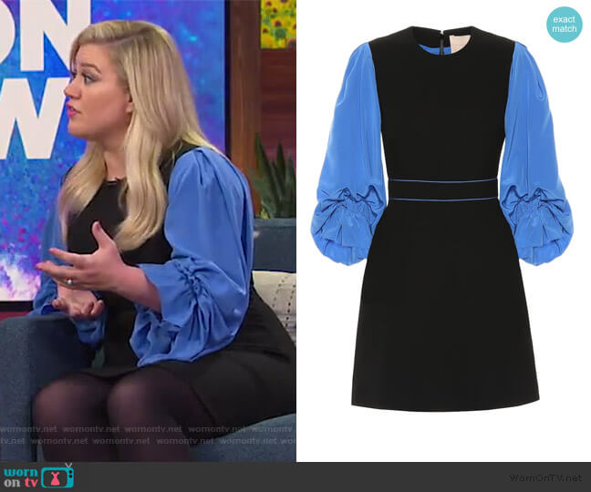 Cecia minidress by Roksanda worn by Kelly Clarkson on The Kelly Clarkson Show