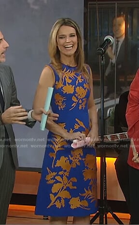 Savannah's blue floral dress on Today