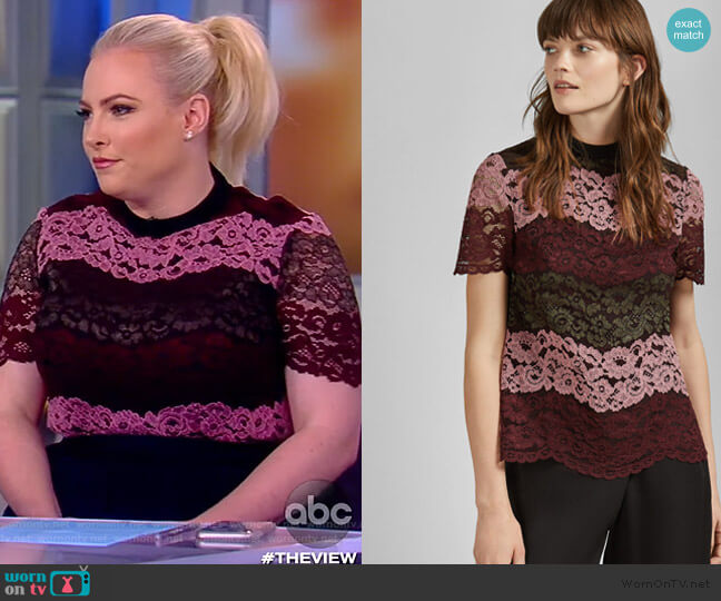 Merzey Top by Ted Baker worn by Meghan McCain on The View